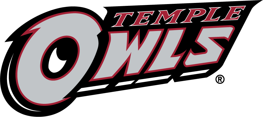 Temple Owls 1996-2014 Wordmark Logo v6 t shirts iron on transfers